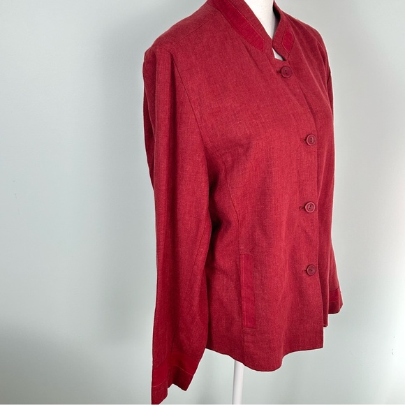Coldwater Creek Linen Blend Jacket/Blazer - Picture 6 of 11
